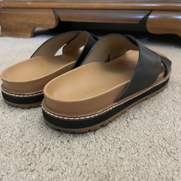 Madewell Dayna Lugsole Slide Sandal in Leather black - Picture 8 of 10